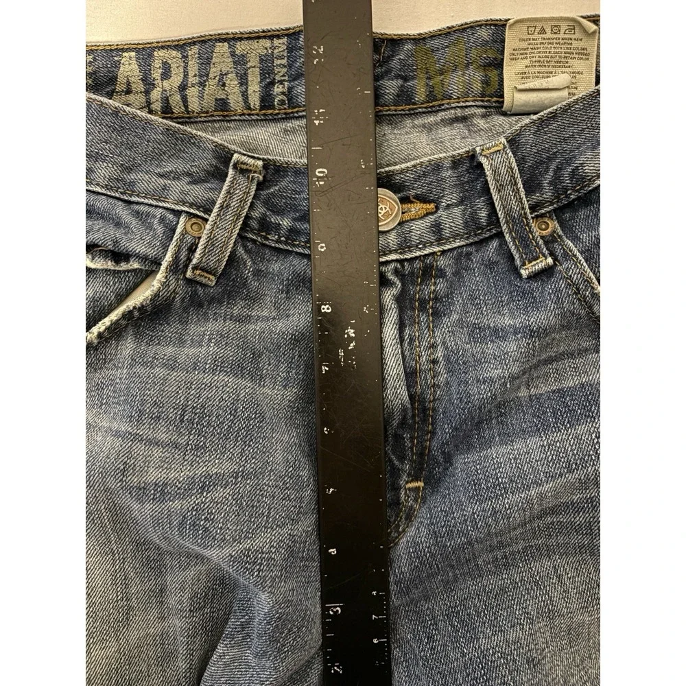 Ariat M4 Denim Jeans Men's Size 30x32 Blue Low Rise Straight Western Boot Cut